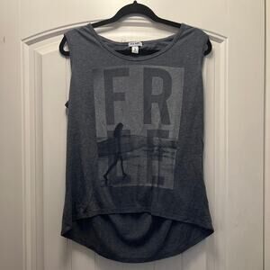 Old Navy Women’s Free Sleeveless Summer Beach Athletic Surf Tank Top Size M Gray
